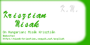 krisztian misak business card