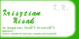 krisztian misak business card